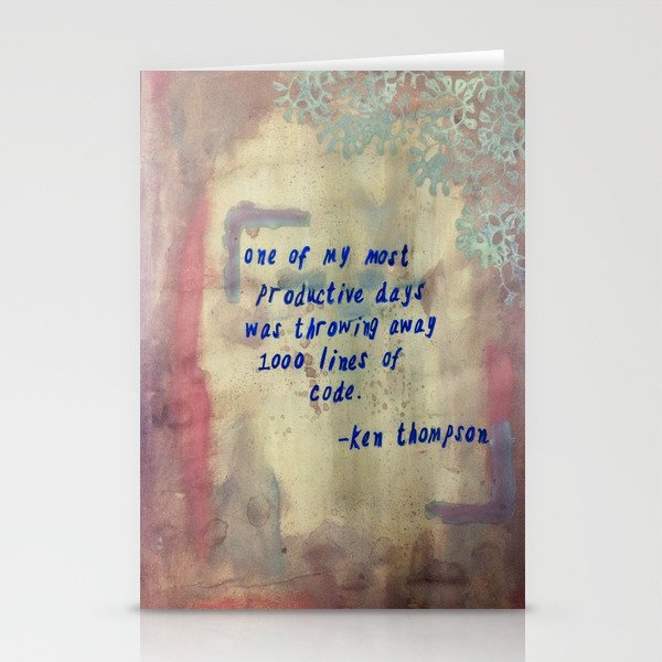 I love to code! Stationery Cards