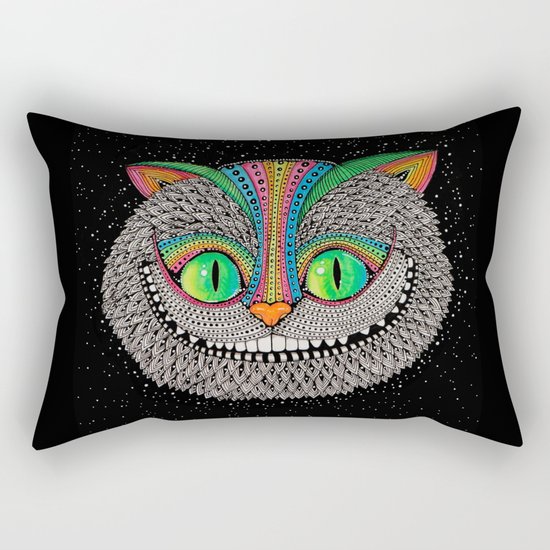 Alice in wonderland art fan by Luna Portnoi Rectangular Pillow