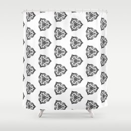 pencil pattern drawing Shower Curtain
