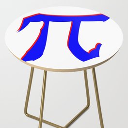 Constant Pi Symbol Side Table