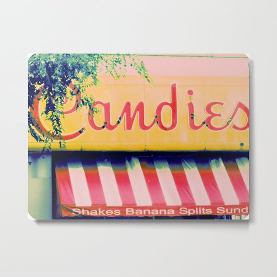 Margie's Candies ~ vintage ice cream parlor sign Metal Print