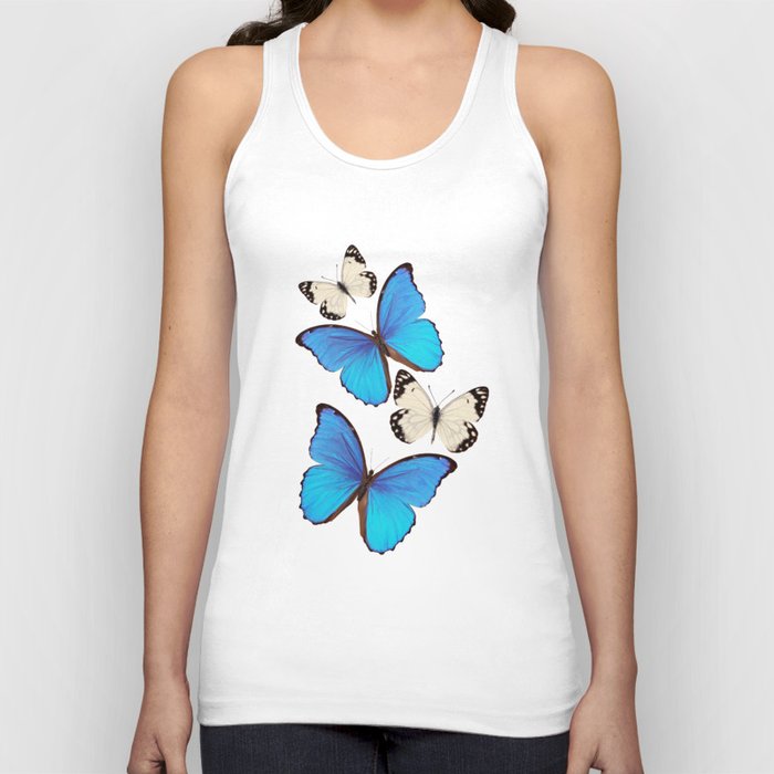 Blue Morpho Butterflies Tank Top