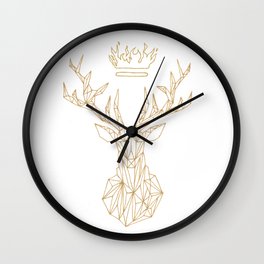 The Heir of Ash and Fire Terrasen Golden Stag Wall Clock | Queenofterrasen, Drawing, Tog, Geometric, Stag, Glass, Throne, Heiroffire, Fanart, Animal 