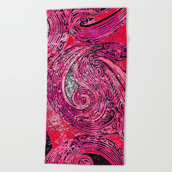 Chanting Loon Beach Towel
