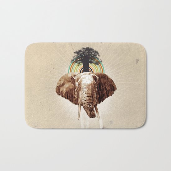 Glue Network Print Series "Environment & Animals" Bath Mat