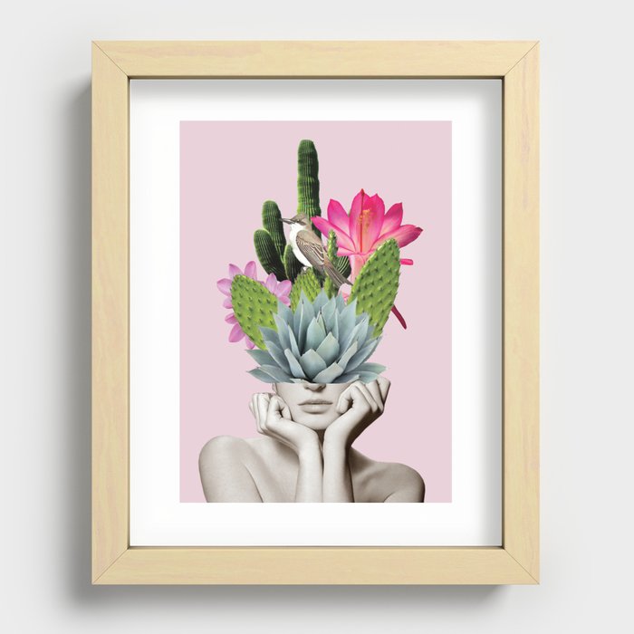 Four Hands Cactus Garden Photography Print on Maple Box Framed Wall Art