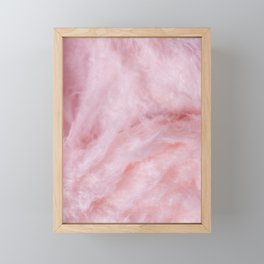Blush Pink Cotton Candy  Framed Mini Art Print