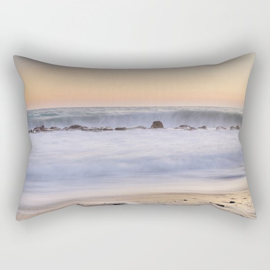 "The big wave..." Rectangular Pillow