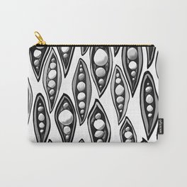 pea pods black and white Carry-All Pouch