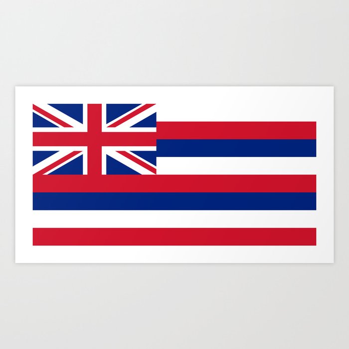 Flag of Hawaii - Hawaiian Art Print