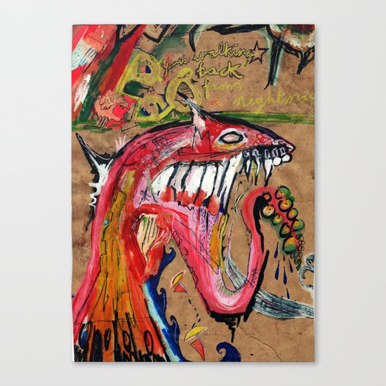 Walking Back From a Nightmare Canvas Print
