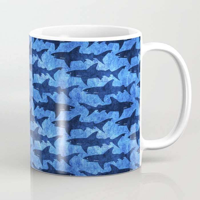 Sharks in the Blue, Blue Sea Coffee Mug
