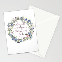 Be Still and Know - Psalm 46:10 Stationery Cards