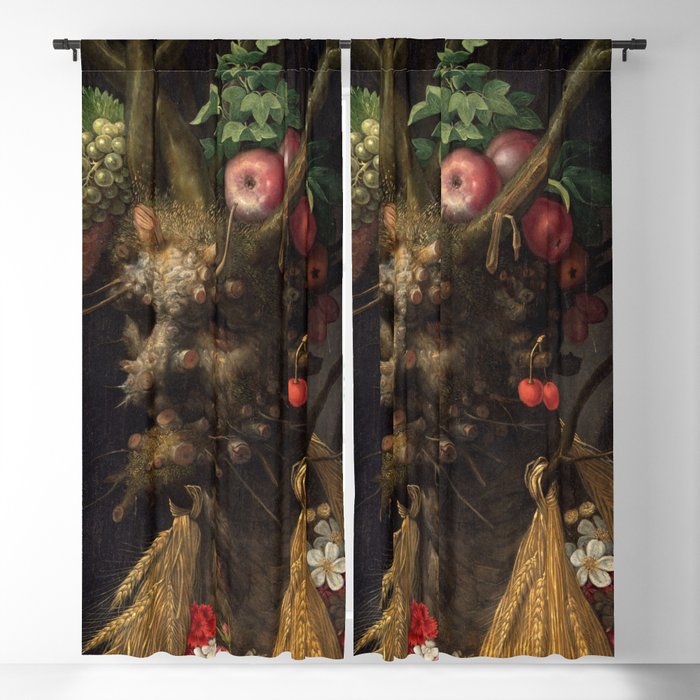 Giuseppe Arcimboldo - Four Season's in One Head Blackout Curtain