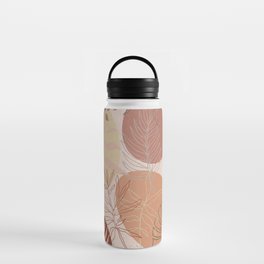 Pink Terracotta Pattern Water Bottle