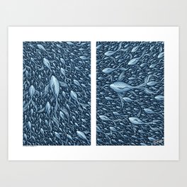 THE MERGE - OCEAN - Visothkakvei Art Print