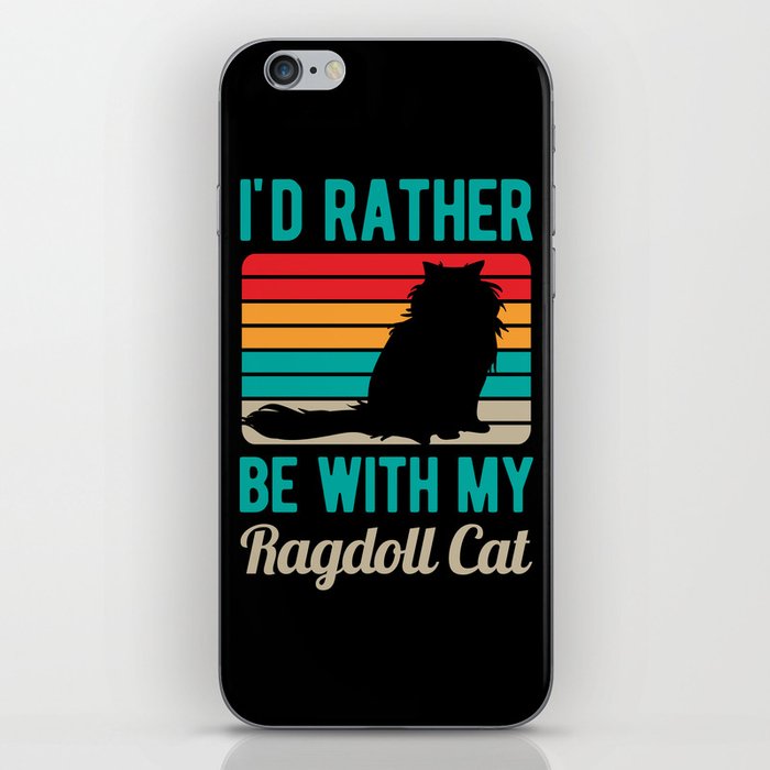 Funny Ragdoll Cat Owner iPhone Skin