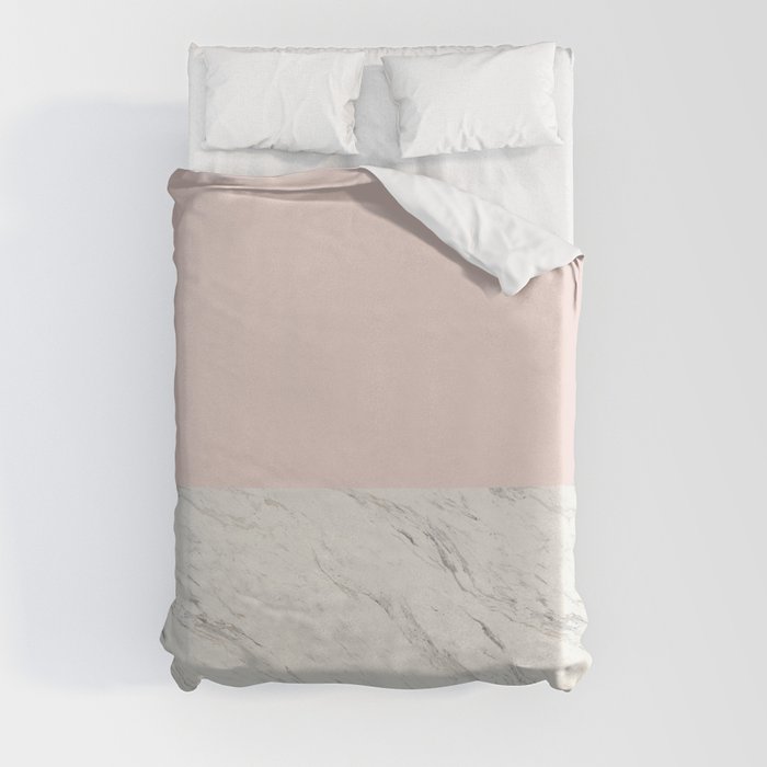 Moon Marble Duvet Cover