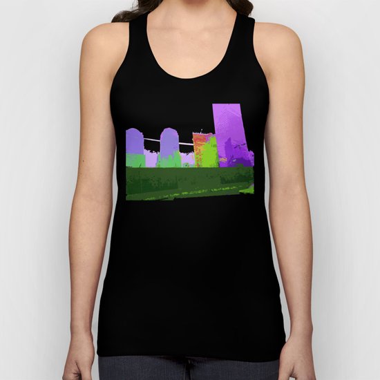 NY#2 Ground Zero, Purple Unisex Tank Top