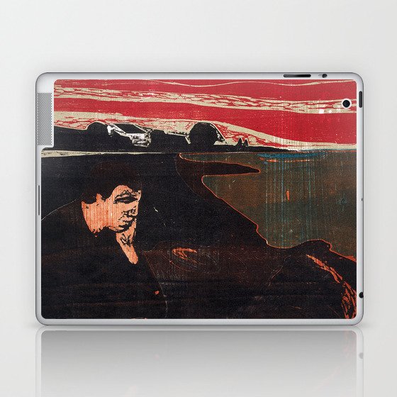 Edvard Munch Evening Melancholy Laptop & iPad Skin