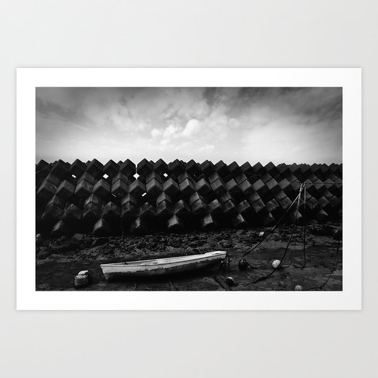 The tide was out Art Print