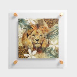 Jungle Lion Floating Acrylic Print