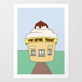 Ice Cream Sunday - Twistee Treat Art Print