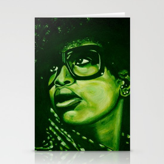badu?!-green Stationery Cards
