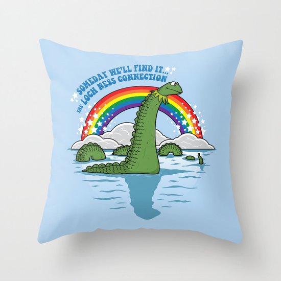 The Lochness Connection Throw Pillow