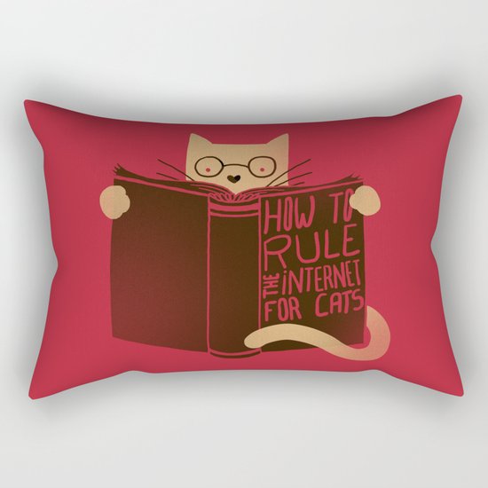 How to Rule the Internet (for cats) Rectangular Pillow
