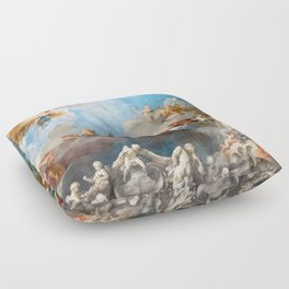 Versailles Palace Ceiling Painting Floor Pillow