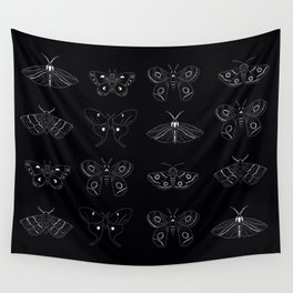 Moths Wall Tapestry