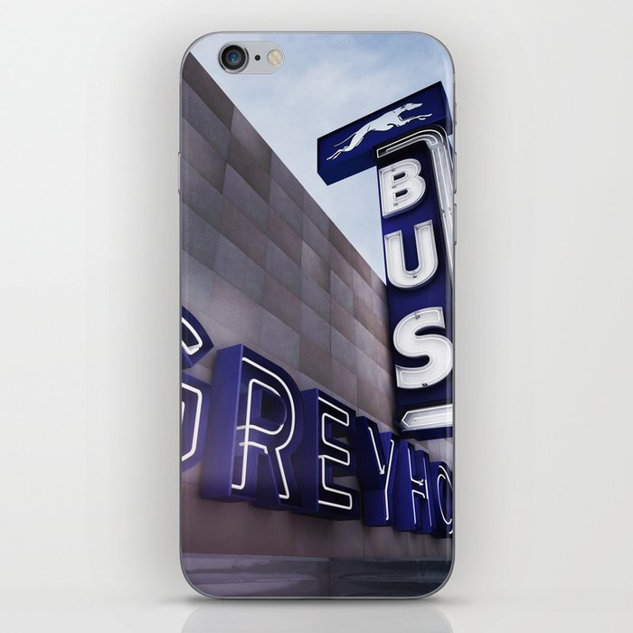 GREYHOUND BUS STATION COLOR iPhone Skin