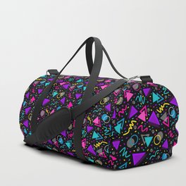 Neon Retro Sprinkle  Duffle Bag