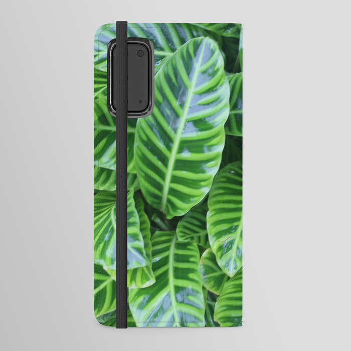 Green Leaves Android Wallet Case