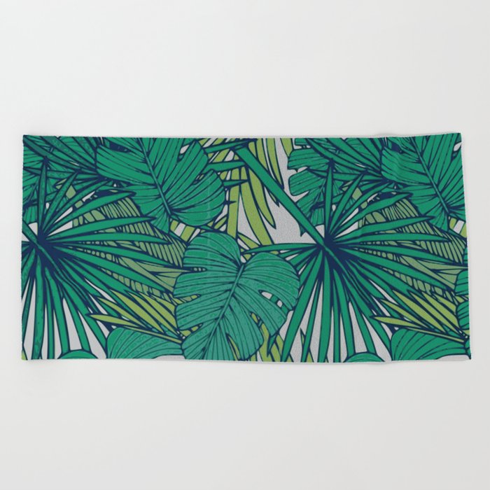 Palm veil Beach Towel