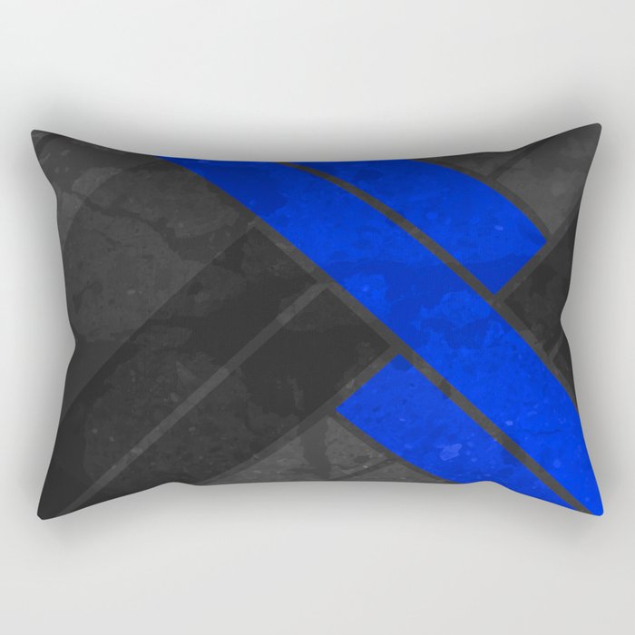 Touch Of Color - Blue Rectangular Pillow