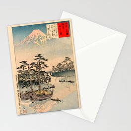 Mount Fuji from Tagonoura (Kobayashi Kiyochika) Stationery Card