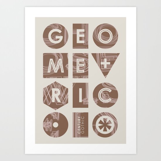 Century Gothic Art Print