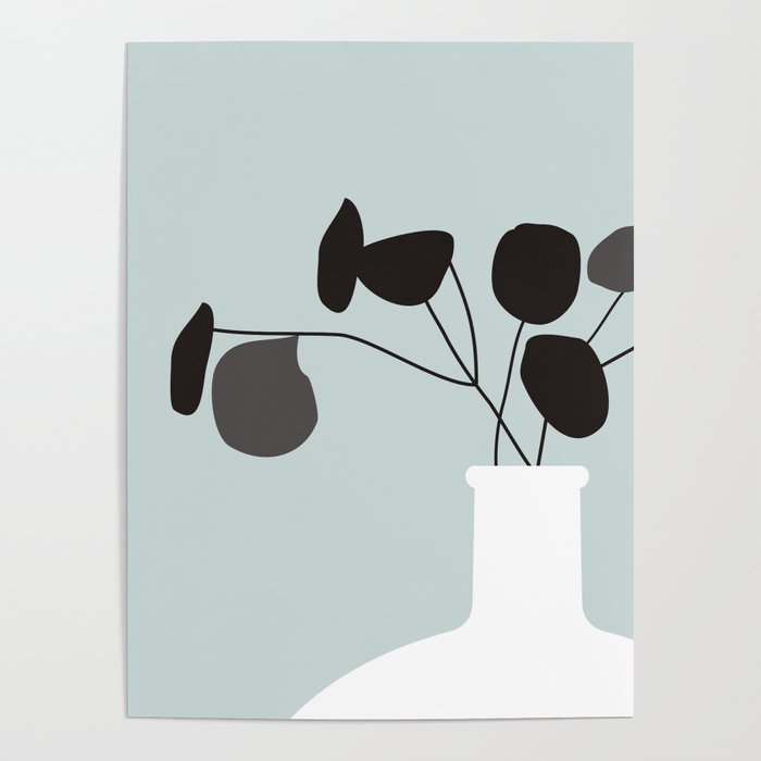 White Vase #society6 #decor #buyart Poster