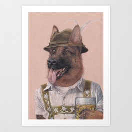German Shepherd Art Print