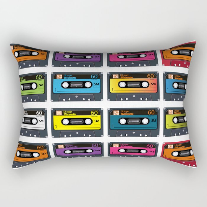 Vintage audio tape Rectangular Pillow
