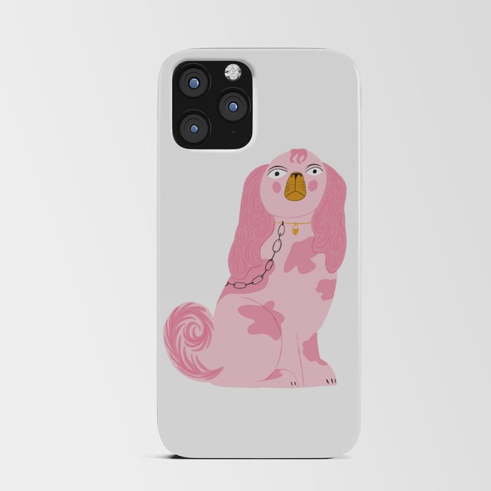 Pink Staffordshire Dog iPhone Card Case