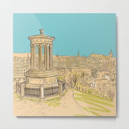 Edinburgh Skyline Metal Print