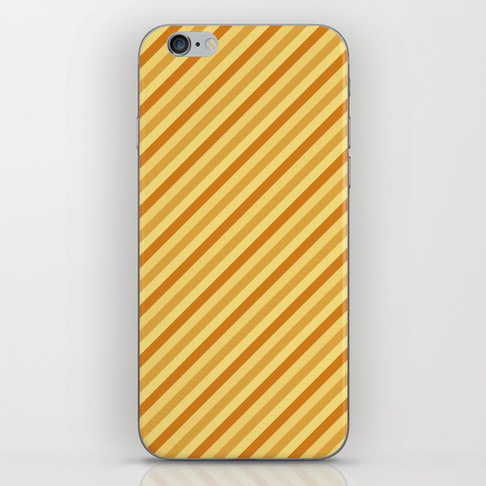 Diagonal Stripe Pattern 4 iPhone Skin