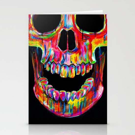 Chromatic Skull Stationery Cards