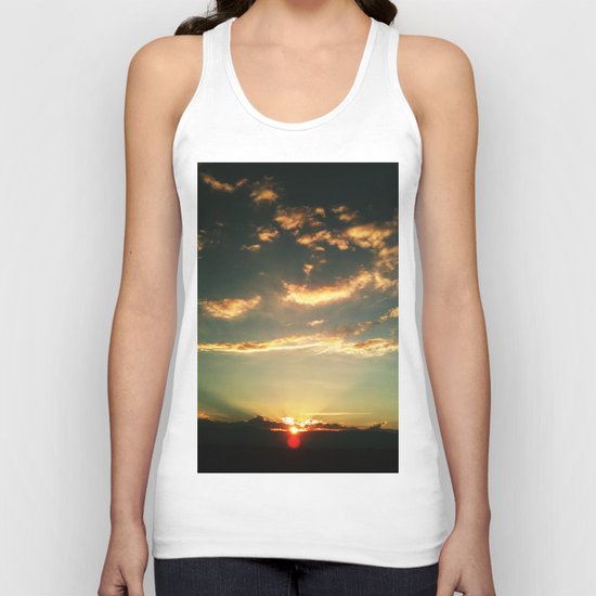 Sunset Blue Unisex Tank Top