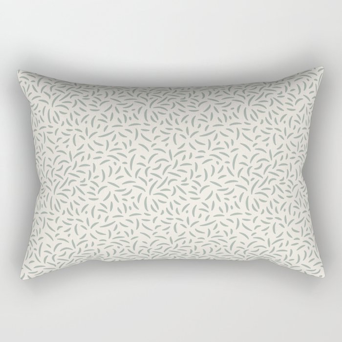 Nebula Green Grass Pattern Rectangular Pillow