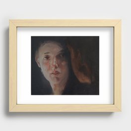 the conversation Recessed Framed Print