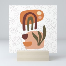 abstract representation of autumn framed wall art, preserve the nature Mini Art Print